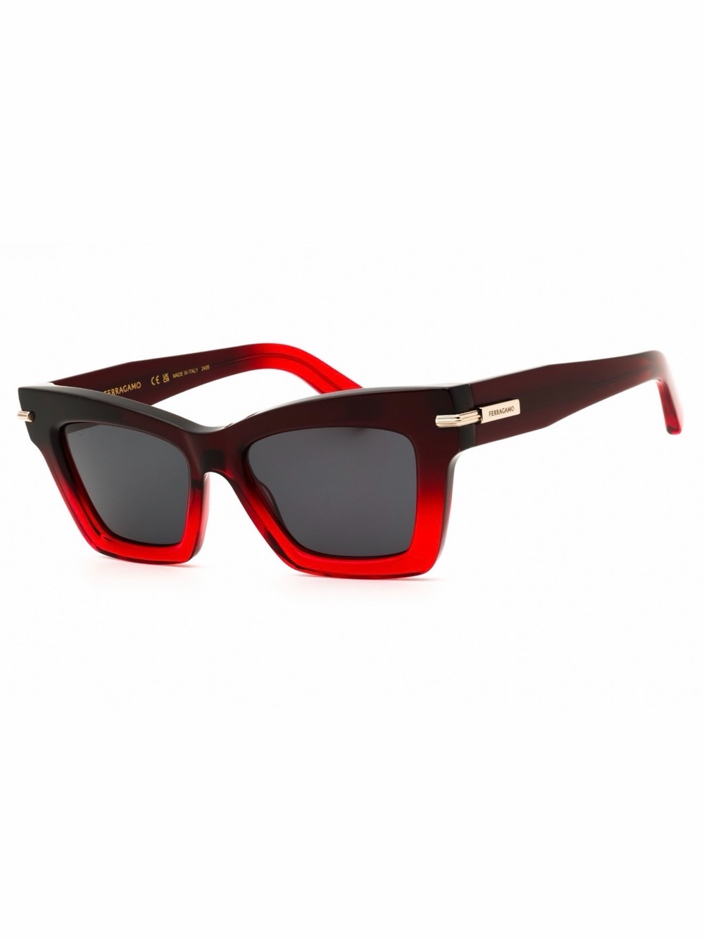 New Salvatore Ferragamo SF2031S 615 Women’s Burgundy Square Frame Sunglasses